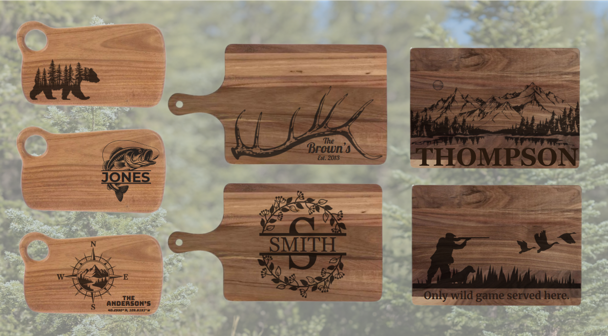 Personalized Charcuterie Board - Custom Laser Engraved