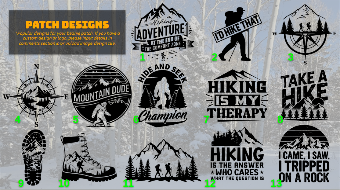 Personalized Beanies - Laser Engraved Patches