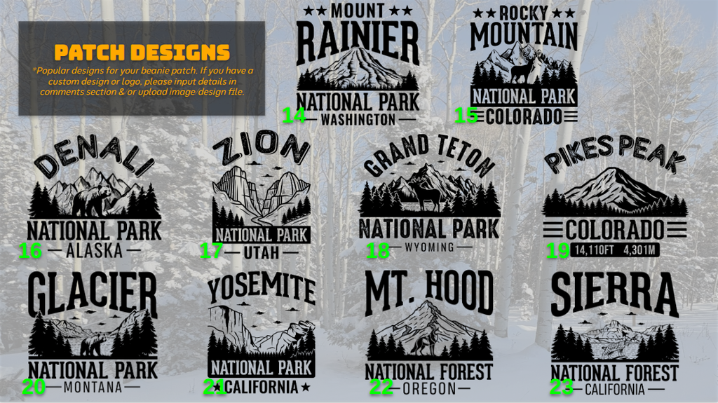 Personalized Beanies - Laser Engraved Patches