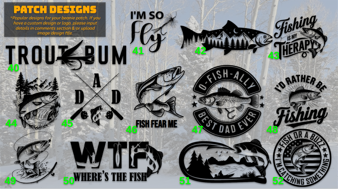 Personalized Beanies - Laser Engraved Patches