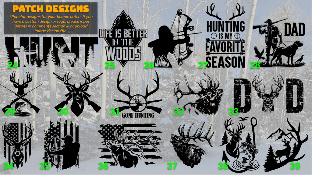 Personalized Beanies - Laser Engraved Patches