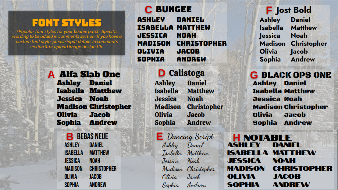 Personalized Beanies - Laser Engraved Patches