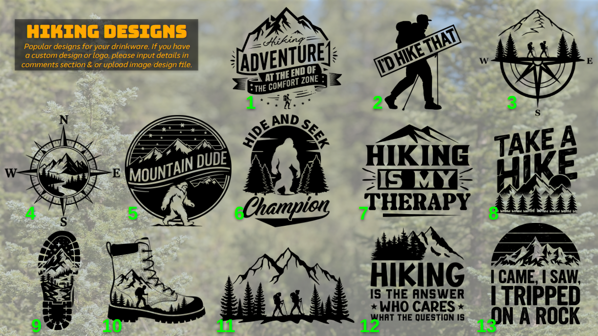 Personalized Laser Engraved 30oz Tumblers, Powder-coated & Stainless Steel