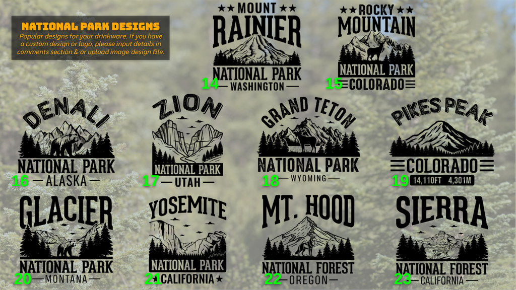 Personalized Laser Engraved 30oz Tumblers, Powder-coated & Stainless Steel