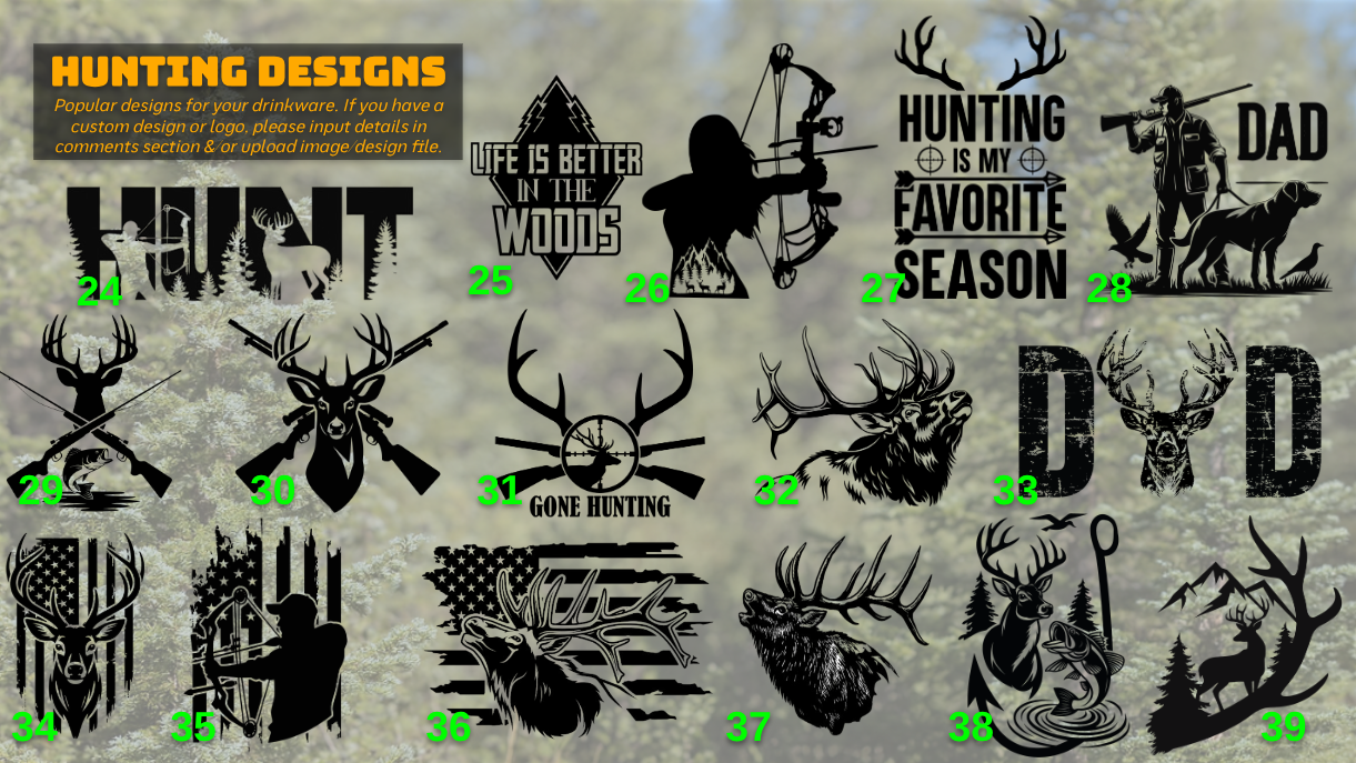 Personalized Laser Engraved 30oz Tumblers, Powder-coated & Stainless Steel