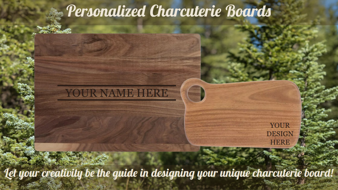 Personalized Charcuterie Board - Custom Laser Engraved