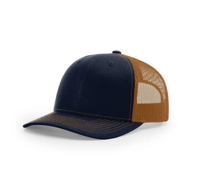 6-Panel Trucker Hat - Personalized Engraved Patches