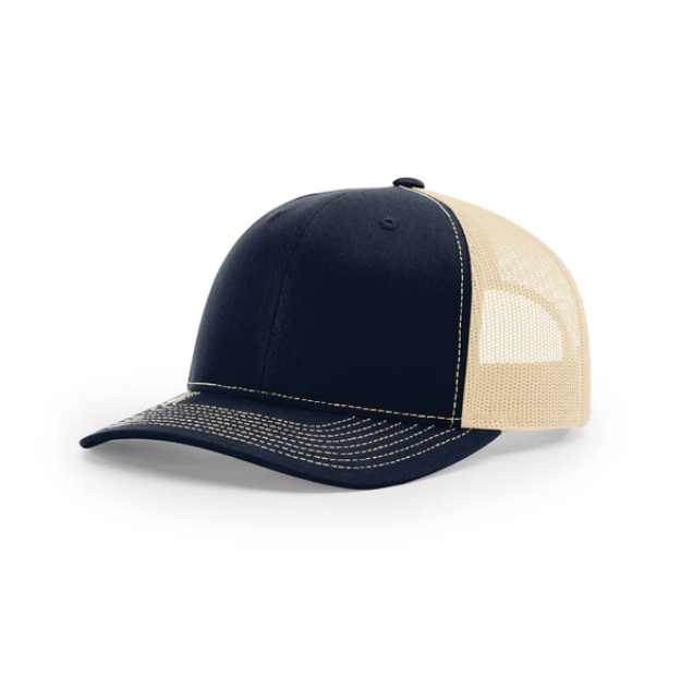 6-Panel Trucker Hat - Personalized Engraved Patches