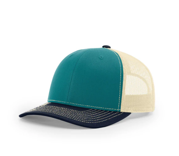 6-Panel Trucker Hat - Personalized Engraved Patches