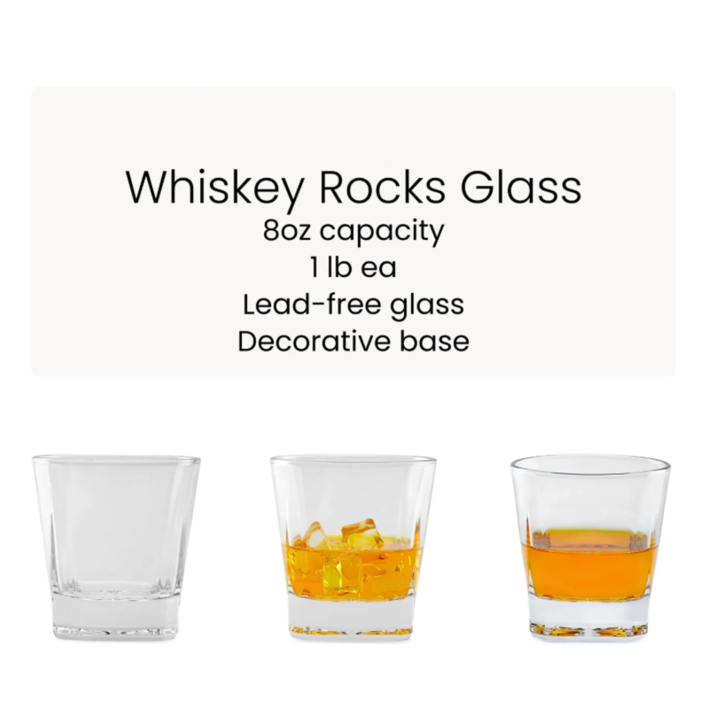 4‑Glass Whiskey Decanter Set – Personalized 750mL Decanter + Rocks Glasses