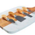 Marble Serving Board – 5‑Piece Personalized Gift Set